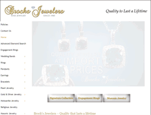 Tablet Screenshot of brocksjewelers.com